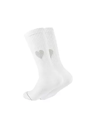 OOLEY | Socken ICON GLITTER LOVE weiss | 